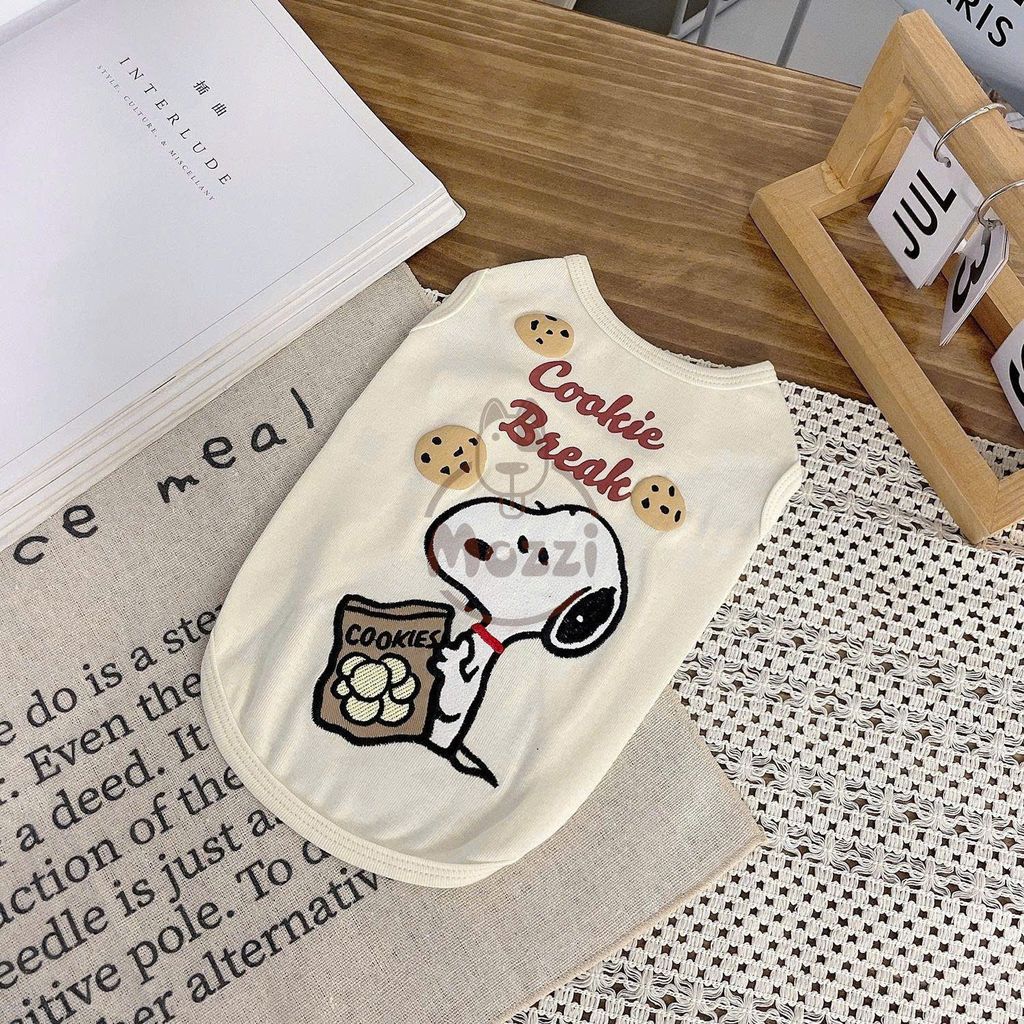 Áo ba lỗ Cookie Break cho chó mèo
