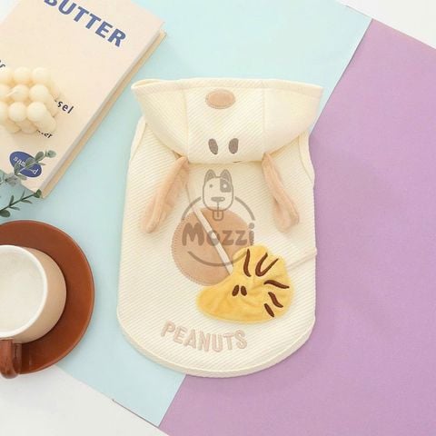  Áo ba lỗ Peanuts có nón cho chó mèo 