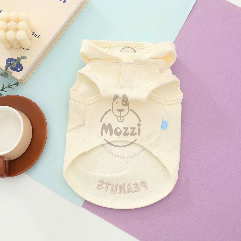 Áo ba lỗ Peanuts có nón cho chó mèo