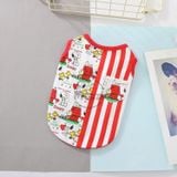  Áo ba lỗ Snoopy Dog kẻ sọc có túi cho chó mèo 