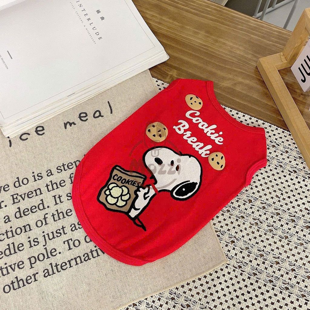 Áo ba lỗ Cookie Break cho chó mèo
