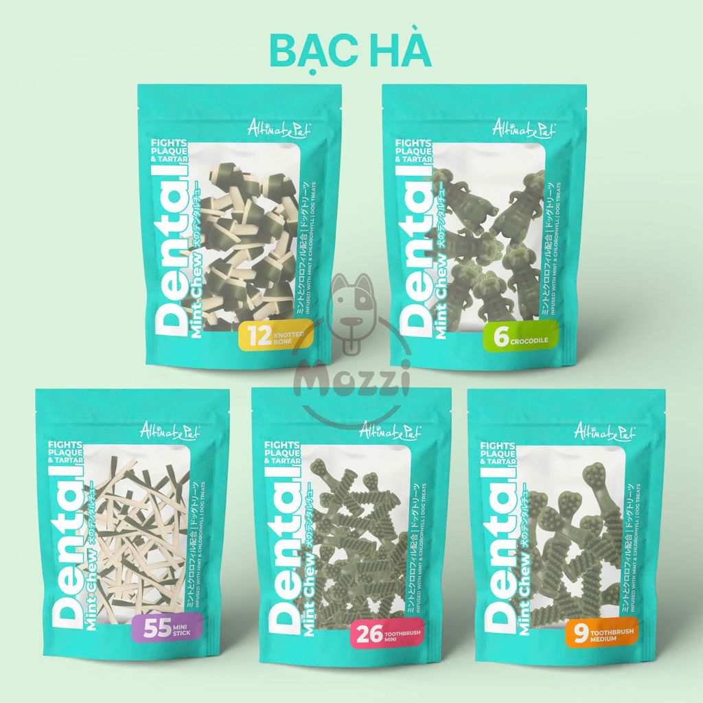 Snack cho chó Xương gặm sạch răng thơm miệng Dental Chews Altimate Pet
