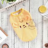  Áo 3 lỗ vải tổ ong có khoen dắt cho chó mèo 