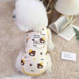  Áo 3 lỗ Blue ime có khoen dắt cho chó mèo 