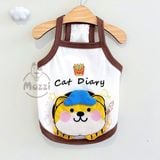  Áo 2 dây Cat Diary hình nổi cho chó mèo 