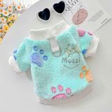  Áo bông ấm có tay kèm khoen dắt cho chó mèo 