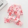 Áo liền chân trái dâu Straw berry cho chó mèo
