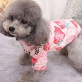 Áo liền chân trái dâu Straw berry cho chó mèo 