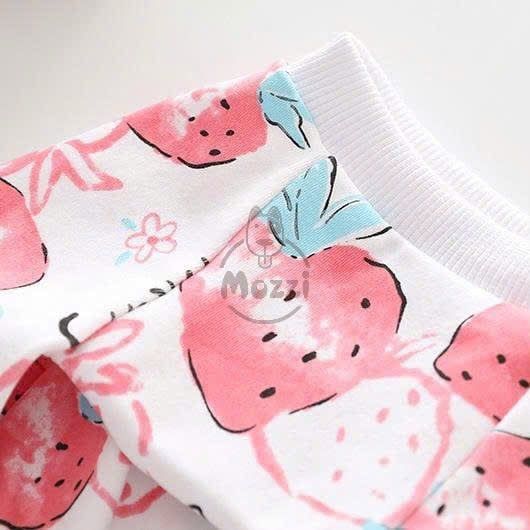Áo liền chân trái dâu Straw berry cho chó mèo