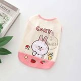  Áo 3 lỗ thêu hình gấu thỏ cho chó mèo 