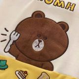  Áo 3 lỗ thêu hình gấu thỏ cho chó mèo 