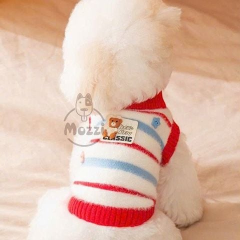  Áo len sọc ngang Trend New Classic cho chó mèo 