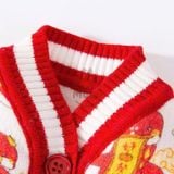  Áo len Cardigan hình con rắn có túi cho chó mèo 