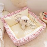  Nệm caro bông mềm Secret Garden cho chó mèo 