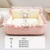  Nệm caro bông mềm Secret Garden cho chó mèo 