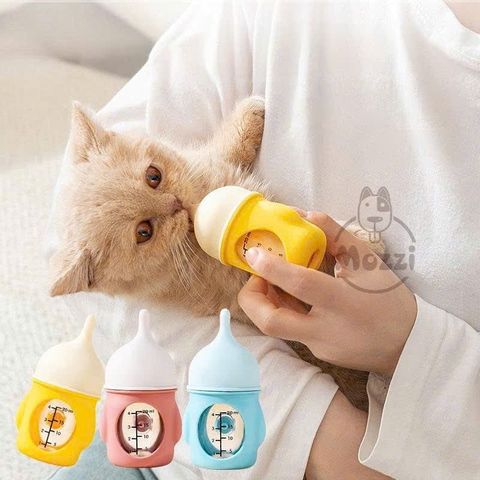  Bình bú sữa silicon chống sặc cao cấp cho chó mèo 