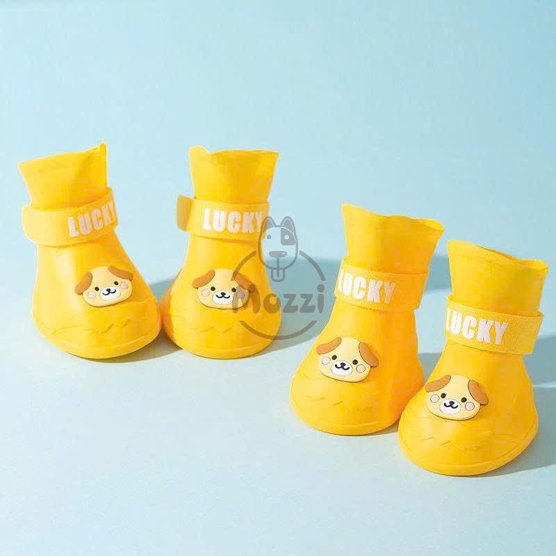Giày cao su Lucky đi mưa chống nước cho chó lớn