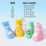  Giày cao su Lucky đi mưa chống nước cho chó lớn 