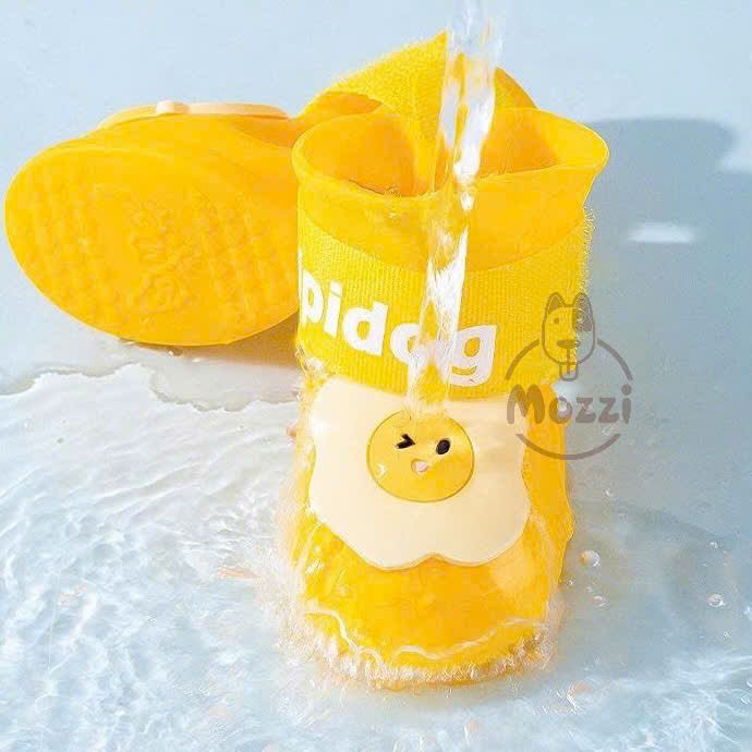 Giày cao su Hipidog Boots đi mưa chống ướt cho chó mèo