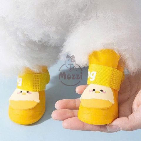  Giày cao su Hipidog Boots đi mưa chống ướt cho chó mèo 