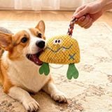  Đồ chơi gặm vải nhung dây thừng âm thanh cho chó 
