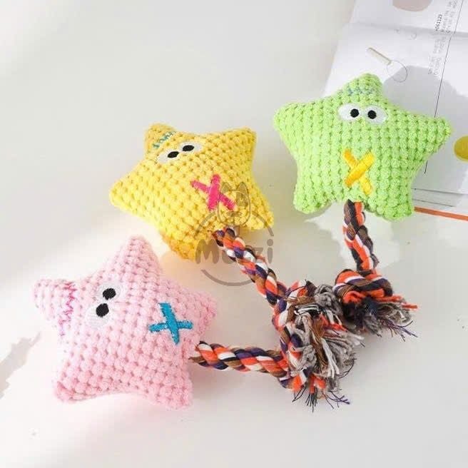 Đồ chơi gặm vải nhung dây thừng âm thanh cho chó