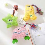  Đồ chơi gặm vải nhung dây thừng âm thanh cho chó 