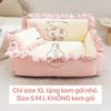 Nệm caro bông mềm Secret Garden cho chó mèo