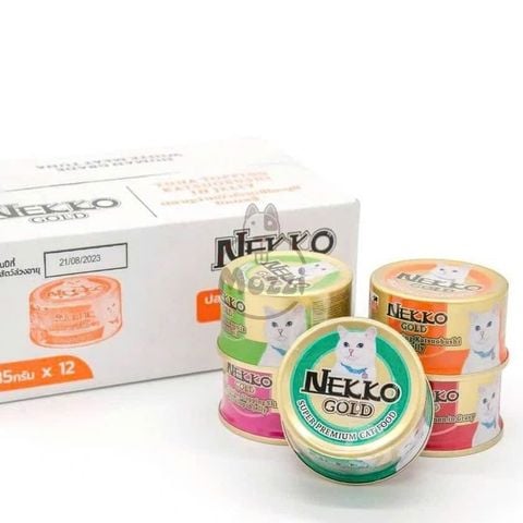  Pate cho mèo Nekko Gold lon 85gr 