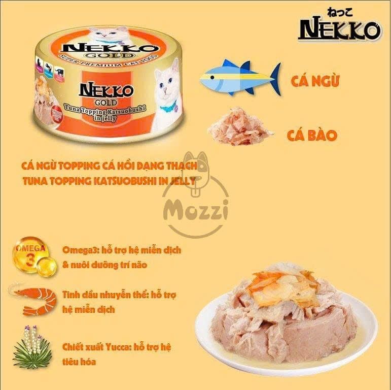 Pate cho mèo Nekko Gold lon 85gr