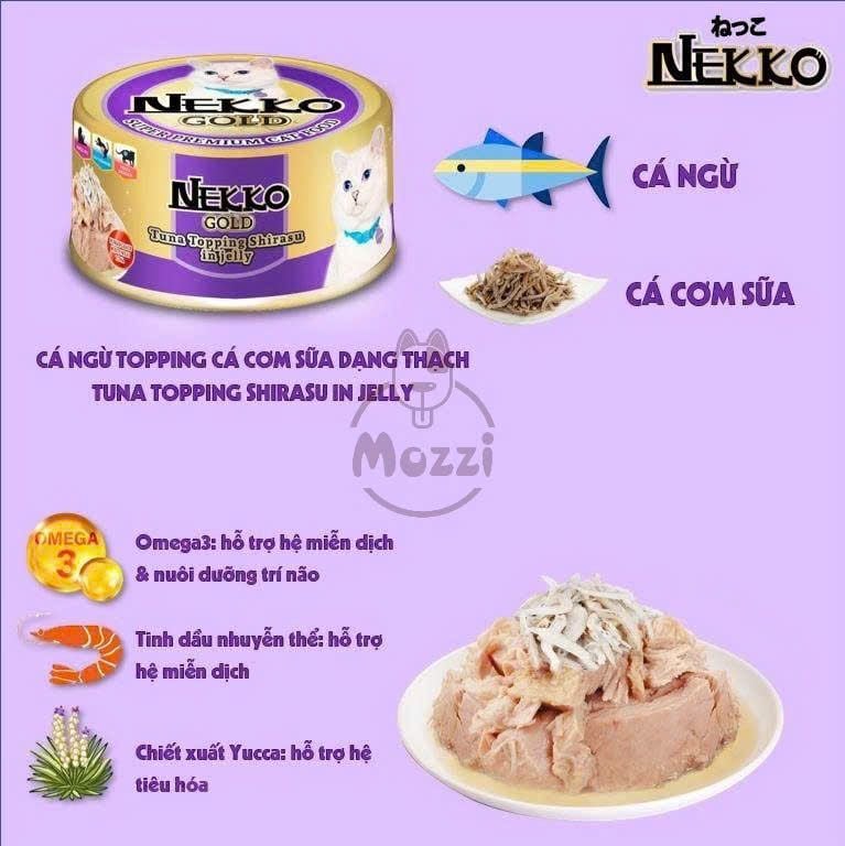Pate cho mèo Nekko Gold lon 85gr