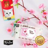  Khăn ướt Kitcat kháng khuẩn cho mèo Gói 80 miếng 