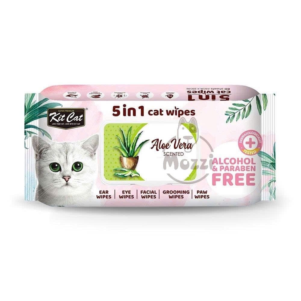 Khăn ướt Kitcat kháng khuẩn cho mèo Gói 80 miếng