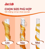 Snack cho chó Jireho Thanh da bò xoắn quấn gà