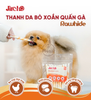 Snack cho chó Jireho Thanh da bò xoắn quấn gà