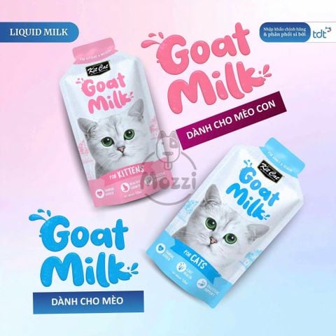 Sữa tươi sữa dê KitCat Goat Milk cho mèo con Gói 50ml