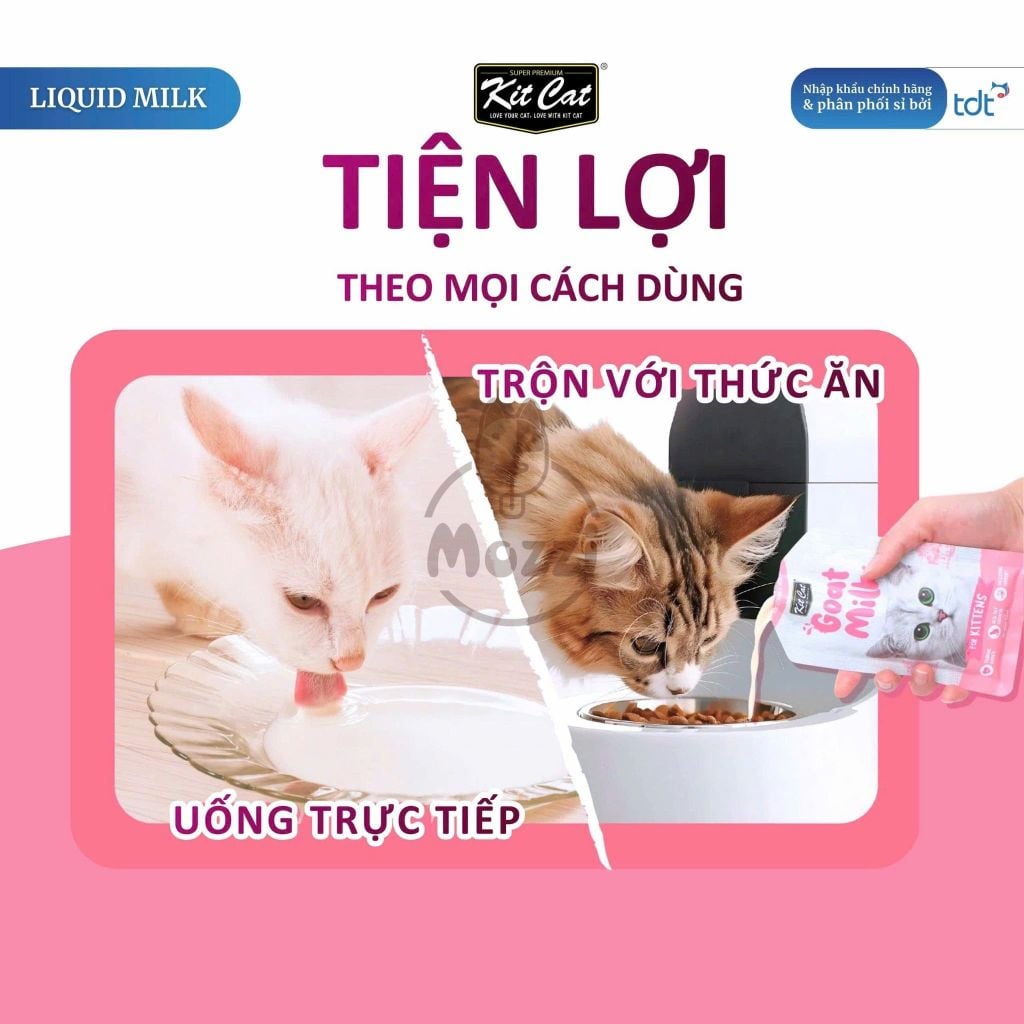 Sữa tươi sữa dê KitCat Goat Milk cho mèo con Gói 50ml