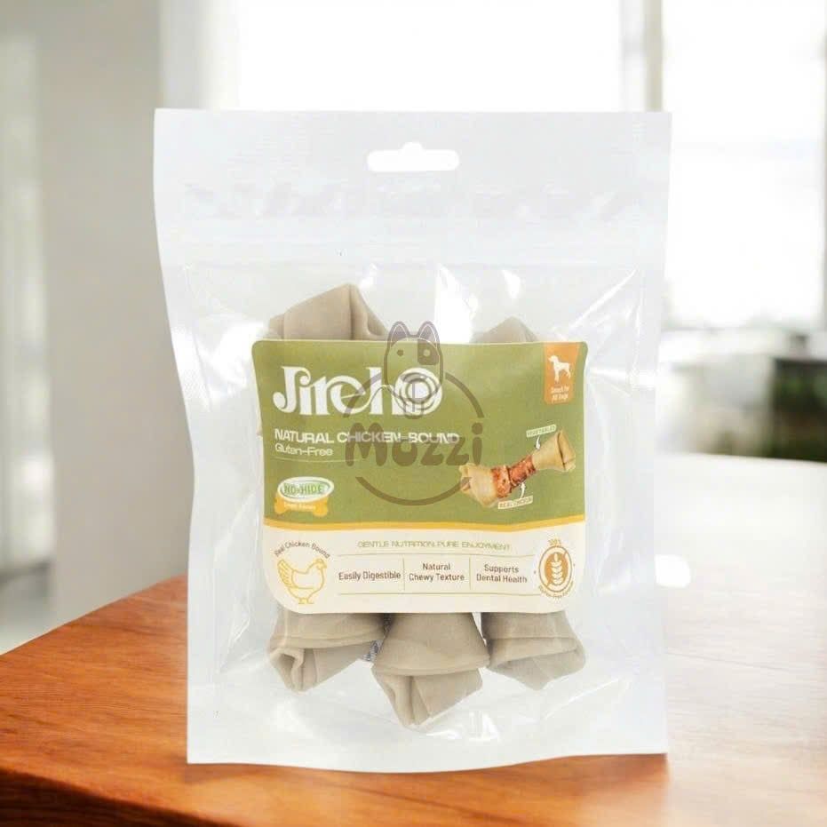 Snack cho chó Jireho Xương quấn gà không chứa Gluten
