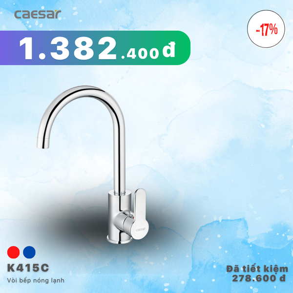  Khuyến mãi ưu đãi Vòi bếp Nóng Lạnh - K415C 