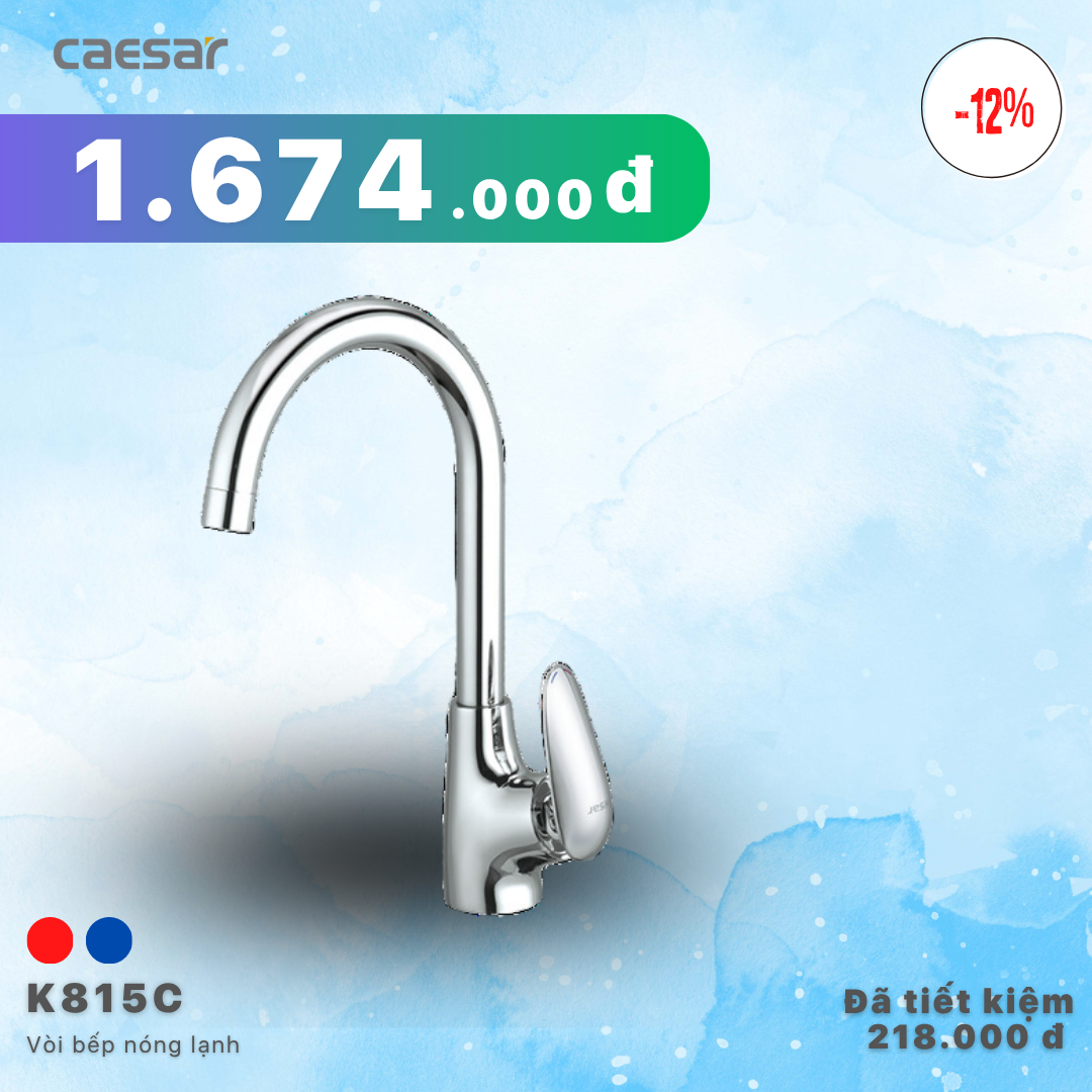  Khuyến mãi ưu đãi - Vòi Bếp Nóng Lạnh - K815C 