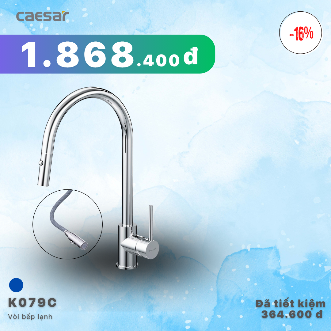 Khuyến mãi ưu đãi - Vòi bếp Lạnh - K079C 