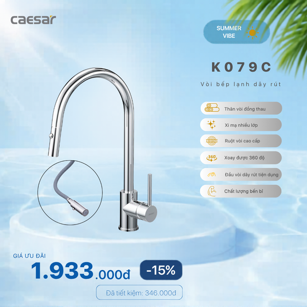  Khuyến mãi ưu đãi - Vòi bếp Lạnh - K079C 