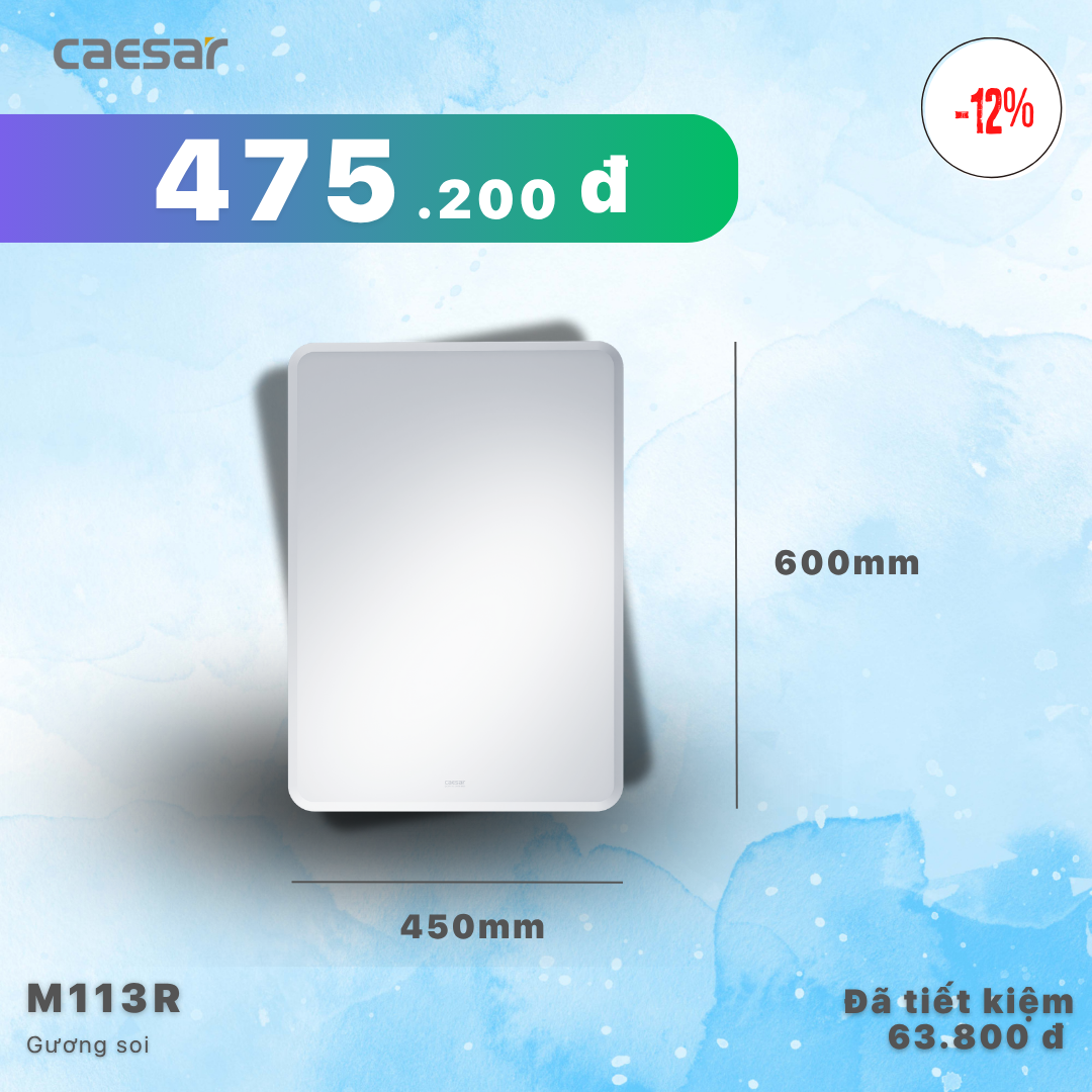  Khuyến mãi ưu đãi Gương phòng tắm - M113R 