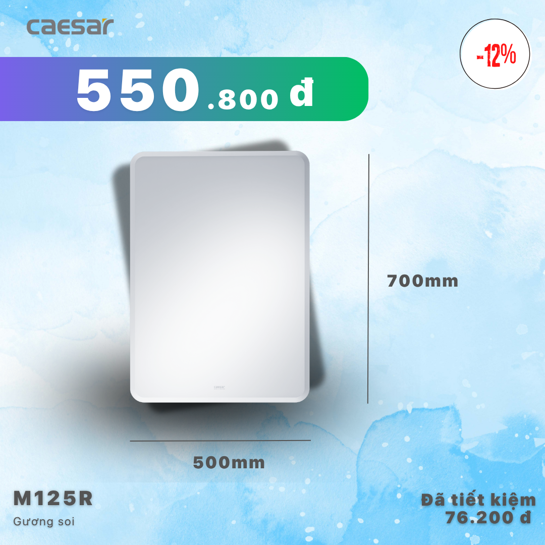  Khuyến mãi ưu đãi Gương phòng tắm - M125R 