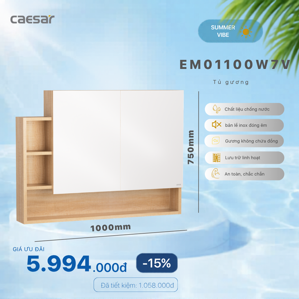 Khuyến mãi ưu đãi Tủ gương - EM01100W7V