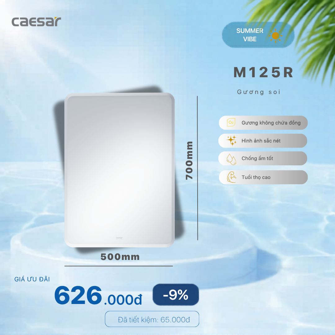  Khuyến mãi ưu đãi Gương phòng tắm - M125R 
