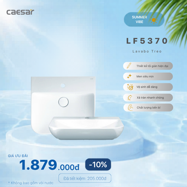  Khuyến mãi ưu đãi - Lavabo treo tường - LF5370 