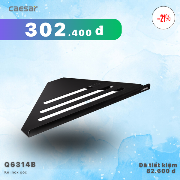 Khuyến mãi ưu đãi - Kệ Inox góc phòng tắm - Q6314B