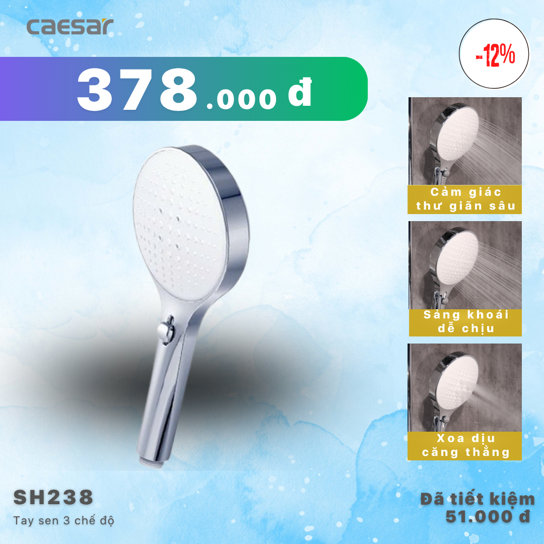  Khuyến mãi ưu đãi Tay sen 3 chế độ xả - SH238 