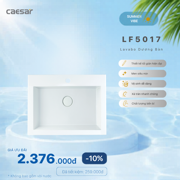  Khuyến mãi ưu đãi - Lavabo Dương Bàn - LF5017 